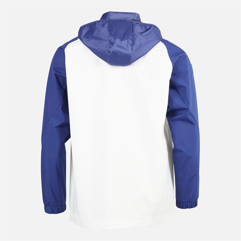 adidas Herre OL Olympique Lyon All Weather Jakke White Tint/Midnight Indigo/Bright Red