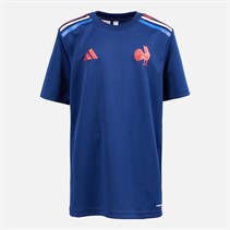 adidas Junior Junge FFC Frankreich Rugby Heim Trikot Dark Blue