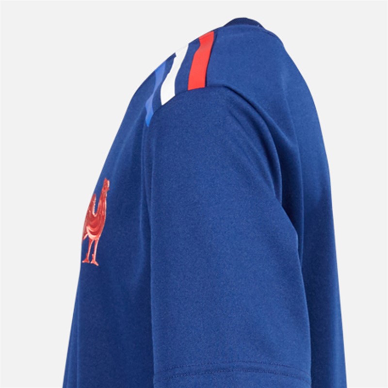 adidas Junior Junge FFC Frankreich Rugby Heim Trikot Dark Blue