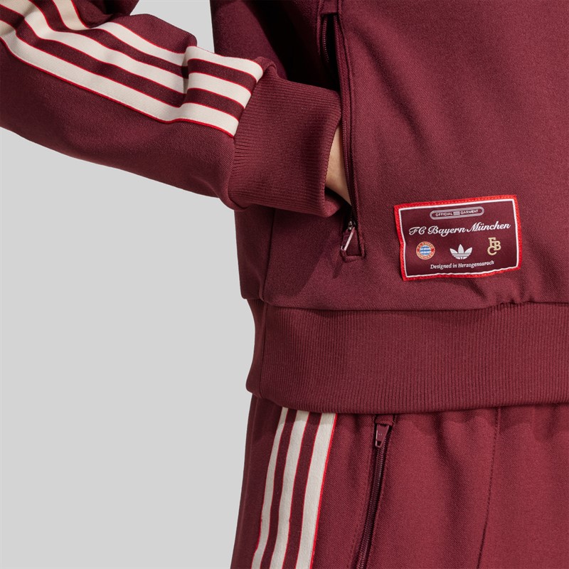 adidas Damen FCB FC Bayern Muenchen Icon Trainingsjacke Shadow Red