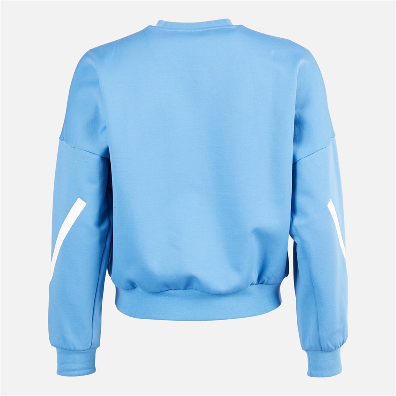 adidas Damen FFR Frankreich Rugby Z.N.E. Reise Sweatshirt Focus Blue