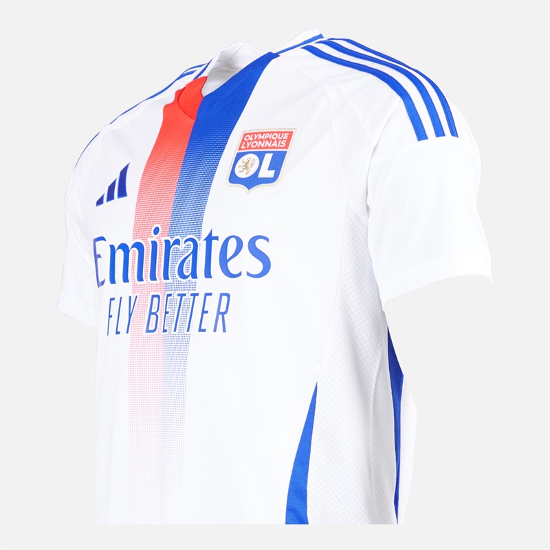 adidas Herren OL Olympique Lyon 24/25 Heim Trikot Weiß