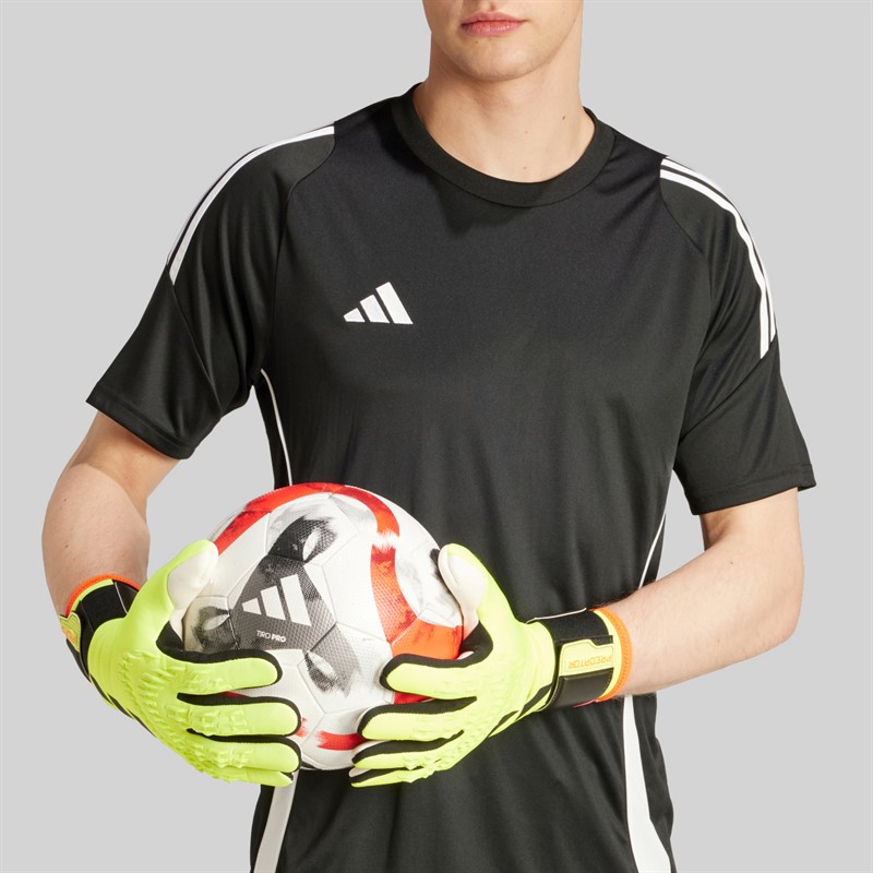 adidas Herren Predator League Torwarthandschuhe Solar Yellow/Schwarz/Solar Red