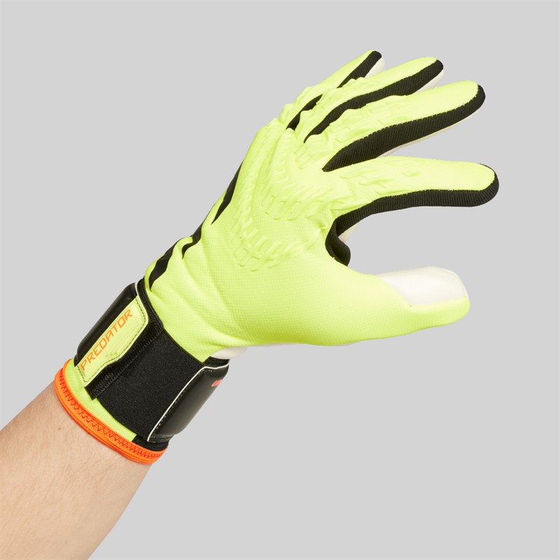 adidas Herren Predator League Torwarthandschuhe Solar Yellow/Schwarz/Solar Red