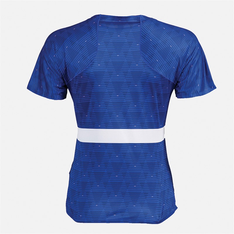 adidas Damen FFR Team Frankreich Lauf T Shirt Semi Lucid Blue