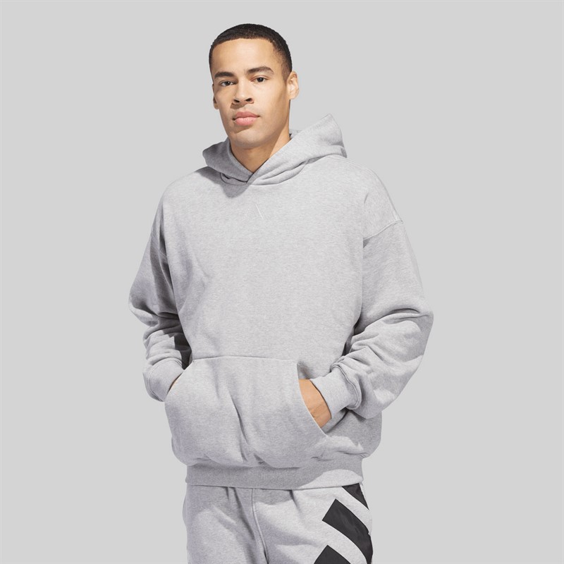 adidas Ant Edwards Graphic Hoodie dla niego kolor Medium Grey Heather