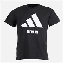 adidas Herren Berlin Stadt T Shirt Schwarz