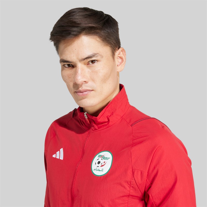 adidas Herren FAF Algerien Präsentationsjacke Team Power Red 2