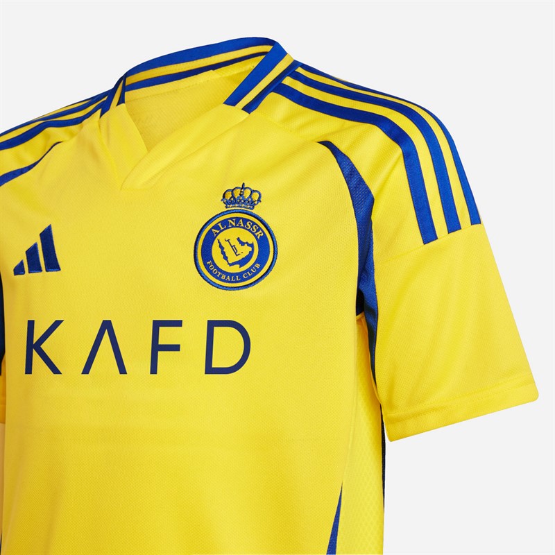adidas Al-Nassr 24/25 Koszulka home dla chłopca kolor Impact Yellow/Royal Blue