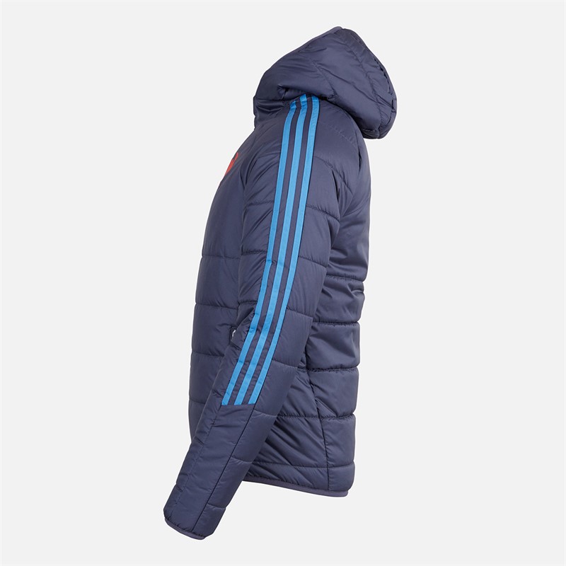 adidas Herren FFR Frankreich Rugby Winter Jacke Shadow Navy