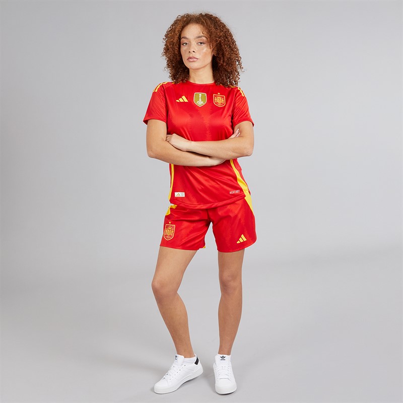 adidas FEF Spain 24/25 Authentic Home Szorty dla niej kolor Better Scarlet