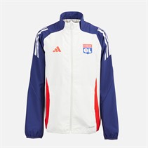 adidas Junior Junge OL Olympique Lyon Präsentationsjacke White Tint/Midnight Indigo/Bright Red
