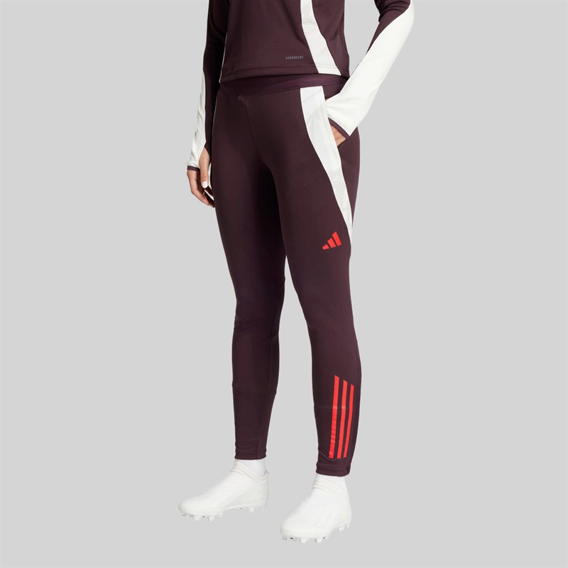 adidas Dame FCB FC Bayern München Træningsbukser Shadow Maroon/Rød