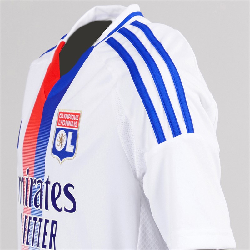 adidas Junior Drenge OL Olympique Lyon 24/25 hjemme trøje Hvid
