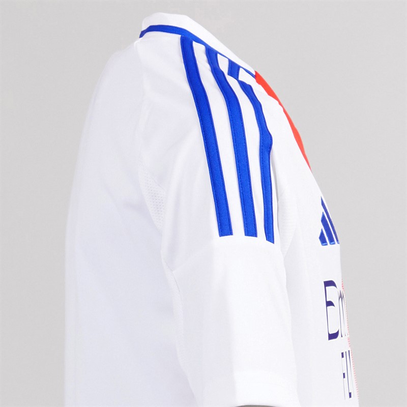 adidas Junior Drenge OL Olympique Lyon 24/25 hjemme trøje Hvid