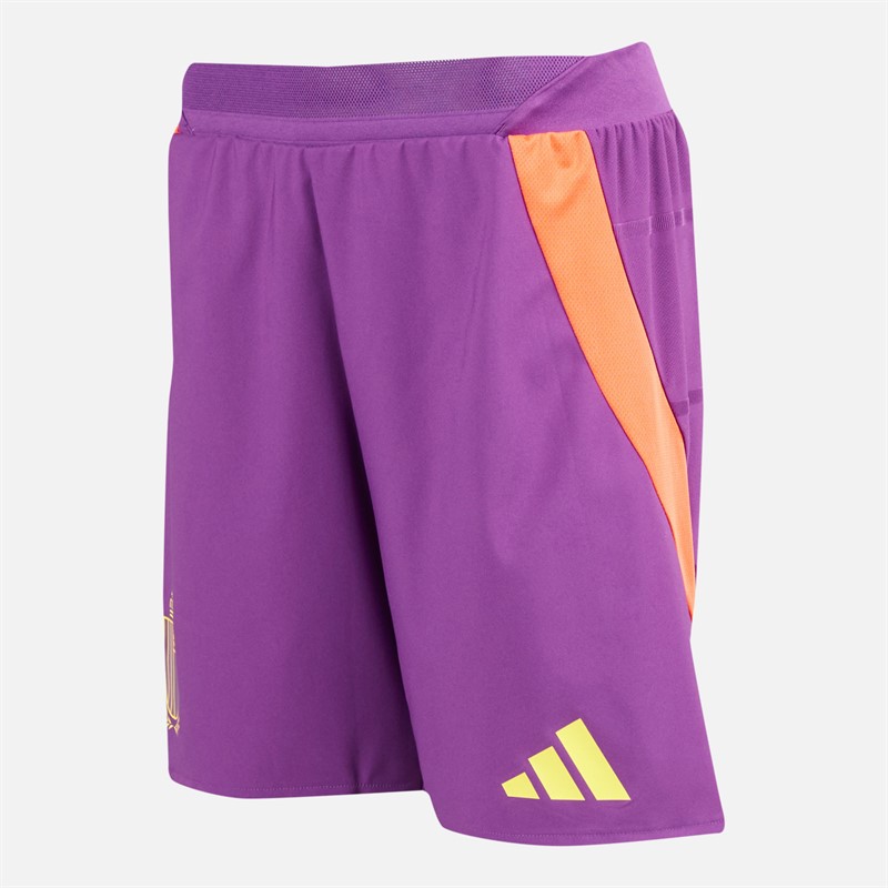 adidas Herren RBFA Belgien 24/25 Authentic Auswärts Shorts Glory Purple