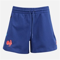adidas Damen FFR Frankreich Rugby Z.N.E. Reise Shorts Dark Blue