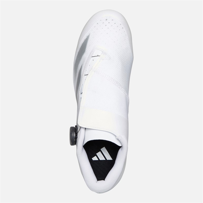 adidas Herren Tempo 3 Streifen BOA Radschuhe Cloud White/Silver Metallic/Core Black