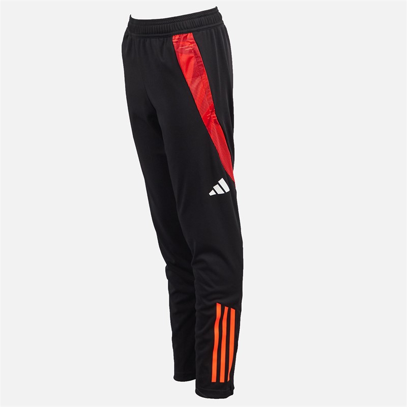 adidas Junior Drenge OL Olympique Lyon træningsbukser Sort/App Solar Red