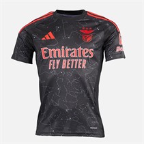 adidas Herren SLB Benfica 24/25 Auswärtstrikot Schwarz