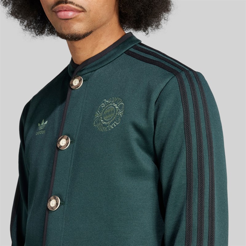 adidas Herren FCB FC Bayern Muenchen Authentischer Janker Shadow Green