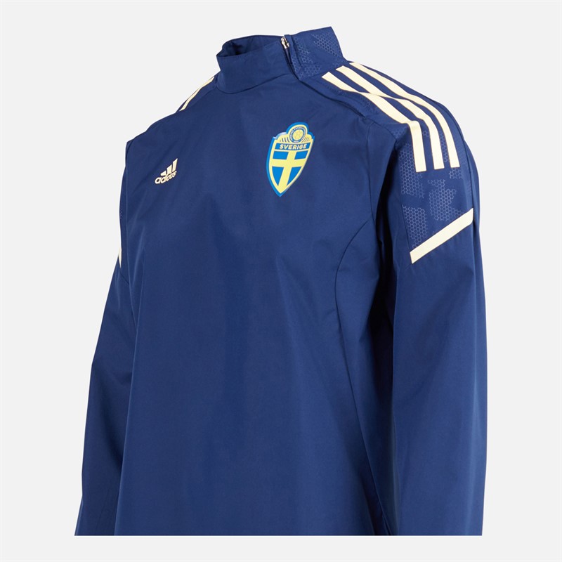 adidas Dame SVFF Sverige Hybrid Top Team Navy Blue/Easy Yellow