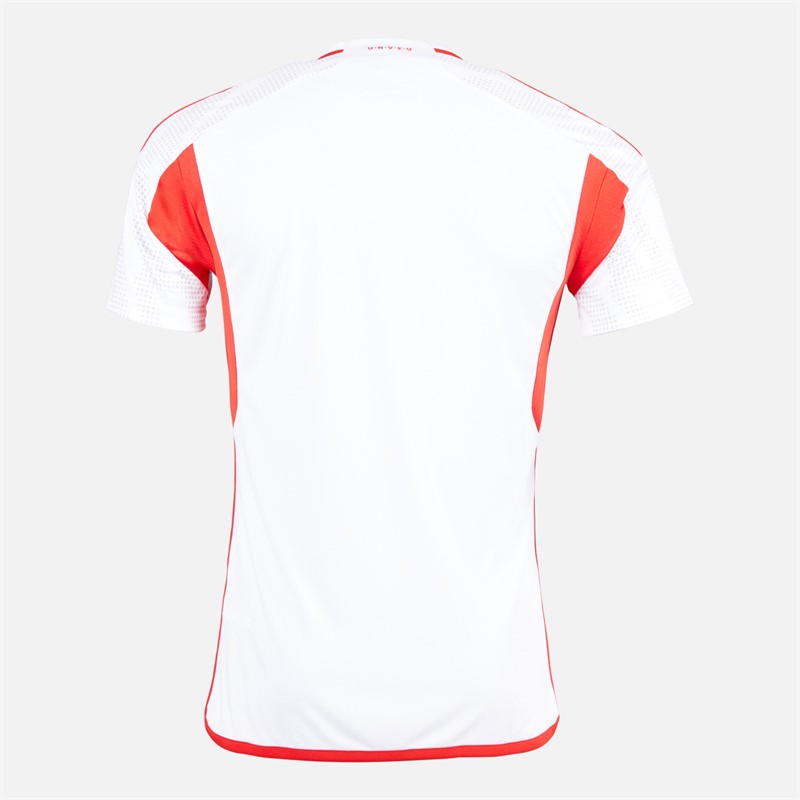 adidas Herren UNB Union Berlin 24/25 Auswärts Trikot Weiß/Vivid Red