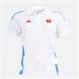 adidas Damen FFR Frankreich Rugby Training Polo Weiß