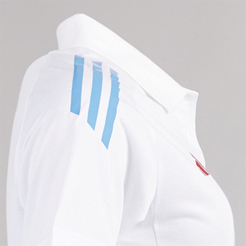 adidas Damen FFR Frankreich Rugby Training Polo Weiß