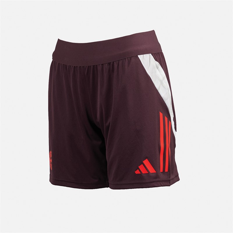 adidas Damen FCB FC Bayern München Trainingsshorts Shadow Maroon/Rot