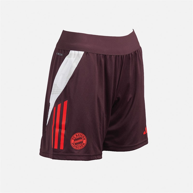 adidas Damen FCB FC Bayern München Trainingsshorts Shadow Maroon/Rot