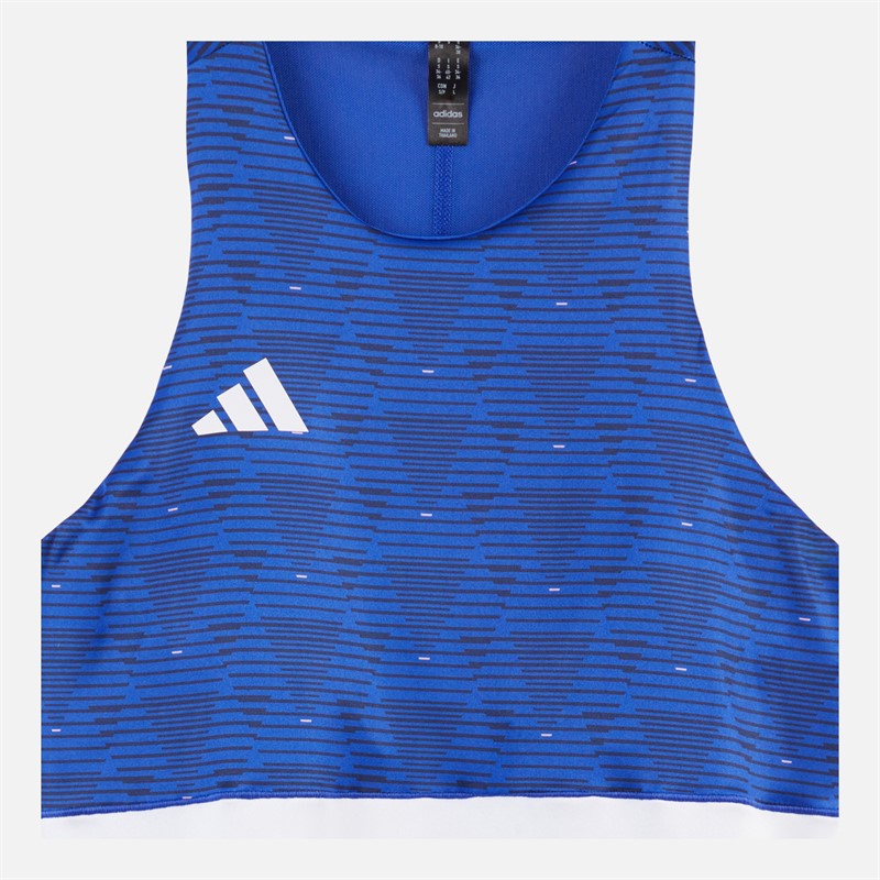 adidas Dame Y-Tank Heat.Rdy Trænings T-shirt Semi Lucid Blue/Hvid