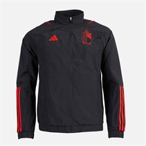adidas Herren RBFA Belgien Trainingsjacke Schwarz