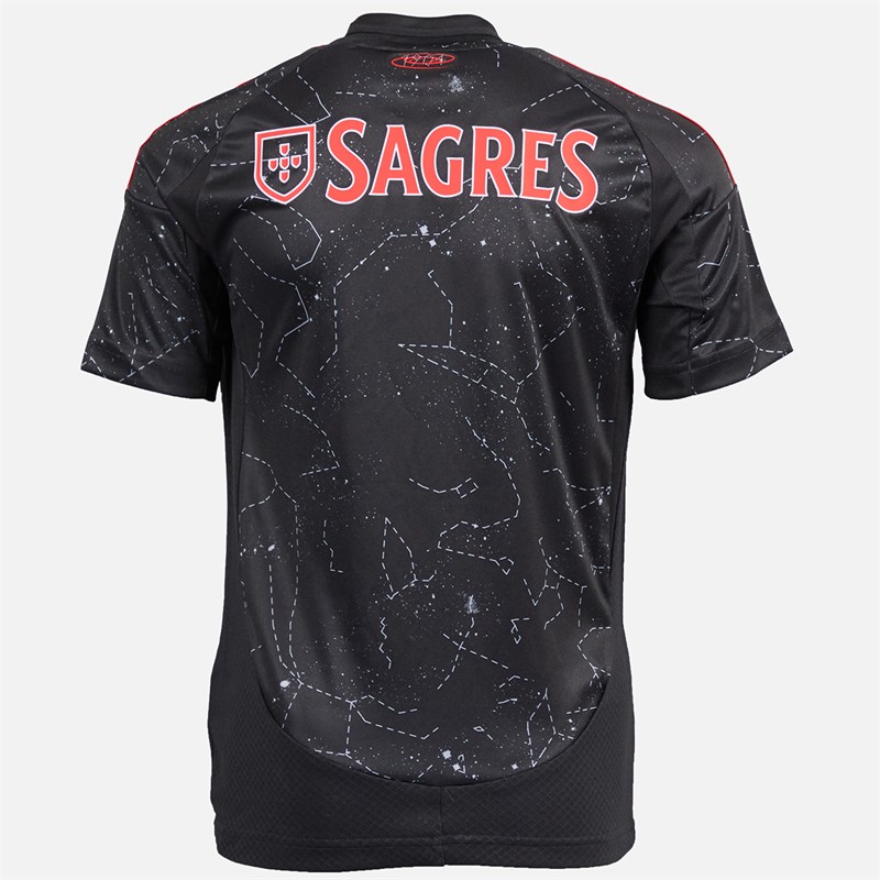 adidas Junior Junge SLB Benfica 24/25 Auswärts Trikot Schwarz