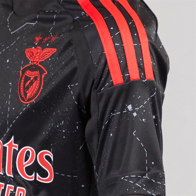 adidas Junior Junge SLB Benfica 24/25 Auswärts Trikot Schwarz