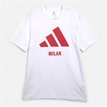 adidas Herren Milan Grafik T Shirt Weiß