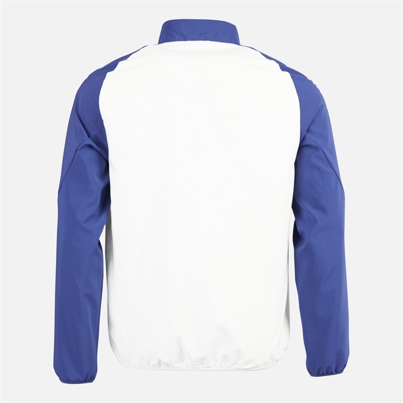 adidas Herre OL Olympique Lyon Præsentationsjakke White Tint/Midnight Indigo/Bright Red