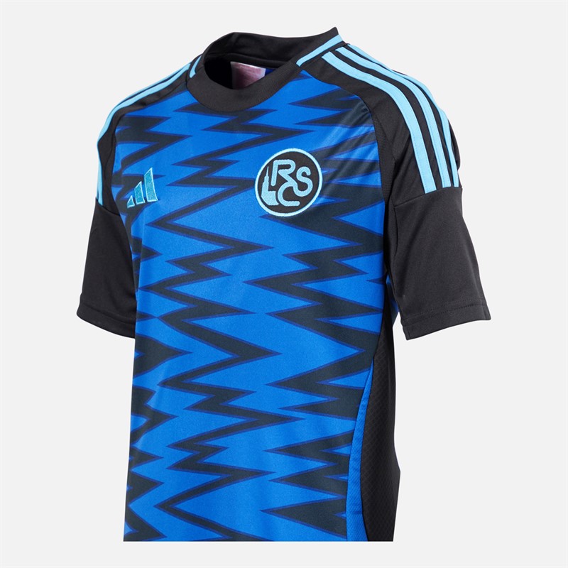 adidas Junior Drenge RCSA Racing Club De Strasbourg 24/25 Tredje trøje Team Royal Blue/Sort