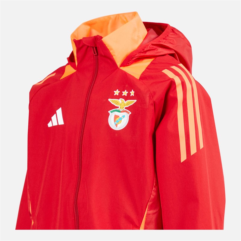 adidas Junior Drenge SLB Benfica Allweather Jakke Team Power Red 2
