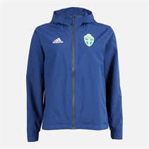 adidas Damen SVFF Schweden wasserdichte Sturmjake Team Navy Blue/Easy Yellow