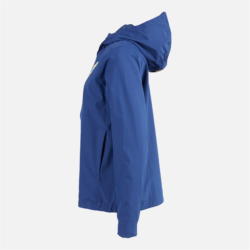 adidas Damen SVFF Schweden wasserdichte Sturmjake Team Navy Blue/Easy Yellow