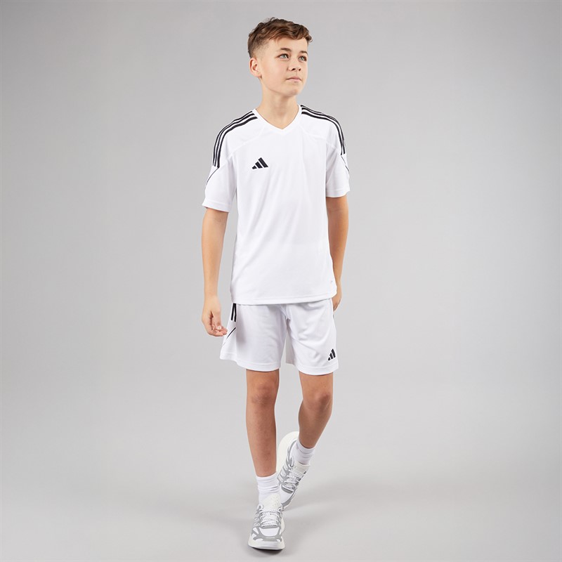 adidas Kinder Junior Tiro 23 League Shorts Weiß/Schwarz