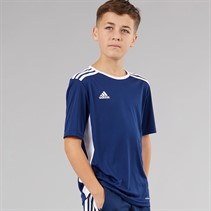 adidas Junior Entrada 18 T Shirt Dark Blue/Weiß