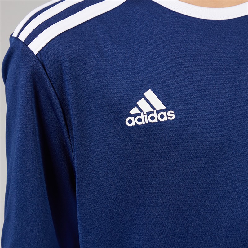 adidas Junior Entrada 18 T Shirt Dark Blue/Weiß