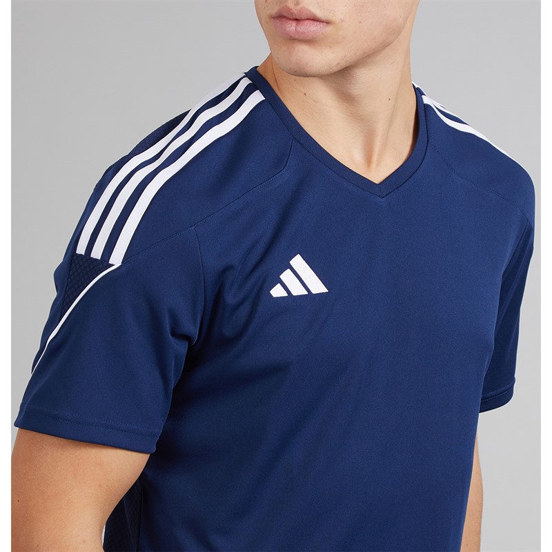adidas Herren Tiro 23 League T Shirt Team Navy Blue/Weiß