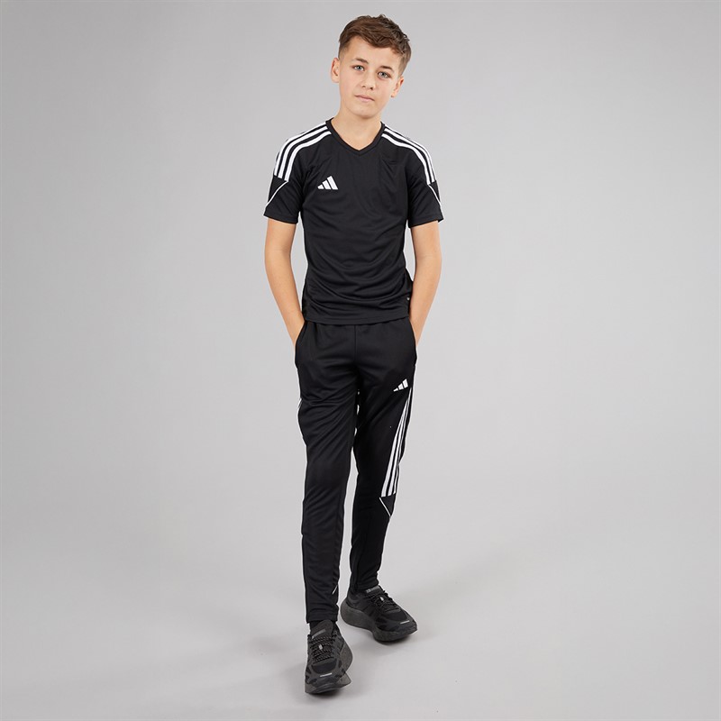 adidas Spodnie dresowe Junior Tiro 23 League dla juniorów kolor czarno-biały