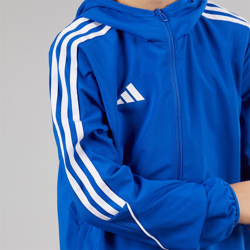 adidas Kurtka przeciwwiatrowa Junior Tiro 23 League dla juniorów kolor Team Royal Blue