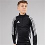 adidas Kids Tiro 24 1/4 Zip Training Top Black/White