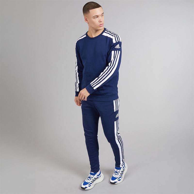 adidas Mens Squadra 21 Sweatshirt Team Navy Blue