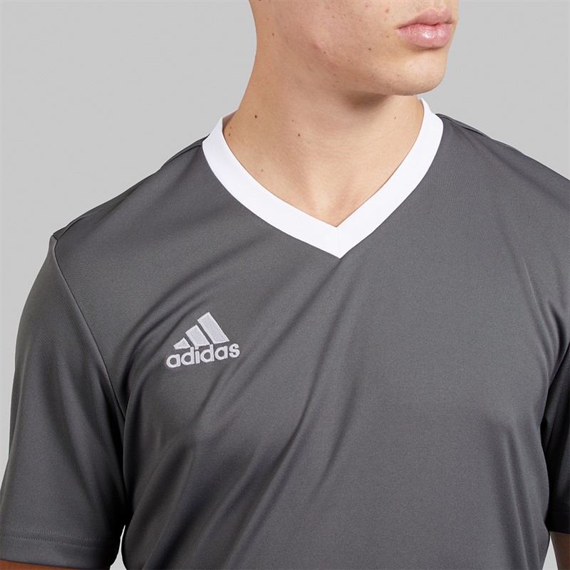 adidas Mens Entrada 22 T-Shirt Team Grey Four